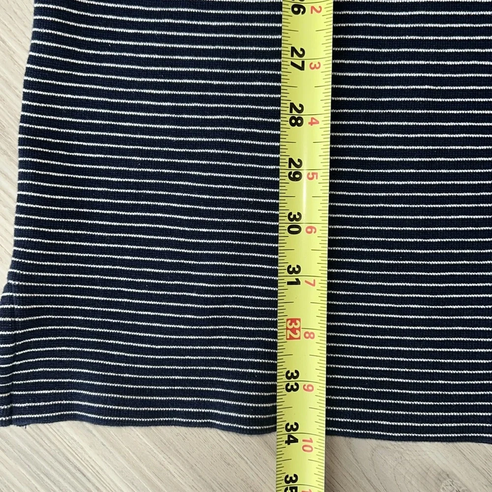 J. Crew Nautical Striped Tank Dress Navy/White M Casual Knit Everyday Sleeveless